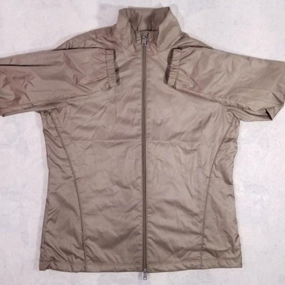 Greg Norman Brown Zip-up Rain Lightweight Jacket - Picture 5 of 8